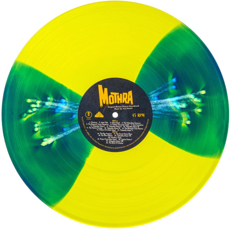 Mothra Original Motion Picture Soundtrack (180g, 2LP, Art Print, Yellow Splatter Vinyl) [Vinyl]