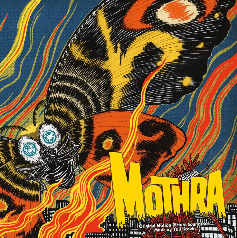 Mothra Original Motion Picture Soundtrack (180g, 2LP, Art Print, Yellow Splatter Vinyl) [Vinyl]