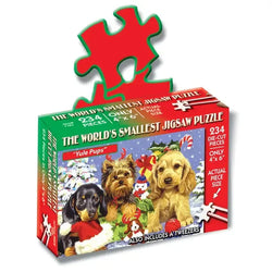Yule Pups 234 Piece "World's Smallest" Jigsaw Puzzle TDC (ONLINE ORDER ONLY)