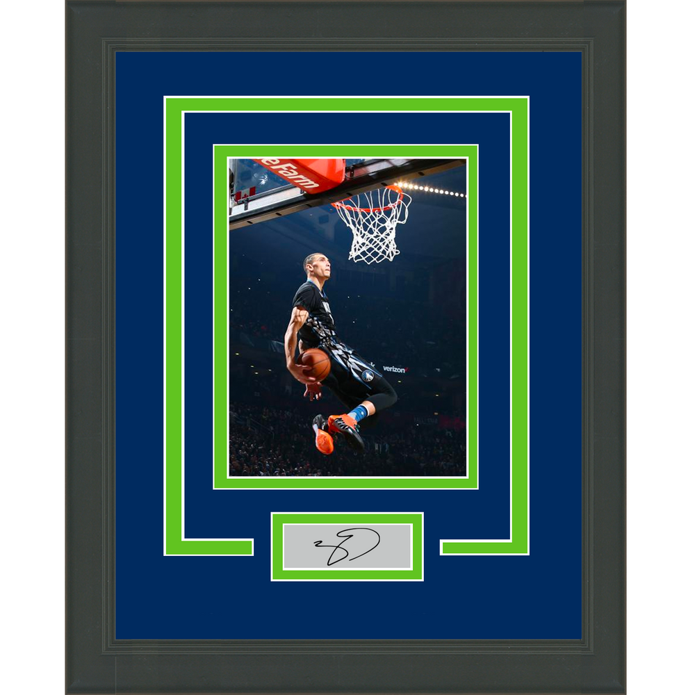 Framed Zach LaVine Facsimile Laser Engraved Signature Auto Minnesota Timberwolves 11x14 Basketball Photo (ONLINE ORDER ONLY)