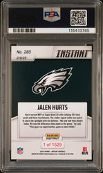 Graded 2024 Panini Instant NFL Jalen Hurts #285 Football Card PSA 9 Mint