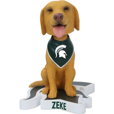 Zeke the WonderDog Michigan State Spartans Live Dog Bobblehead (ONLINE ORDER ONLY)