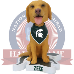 Zeke the WonderDog Michigan State Spartans Live Dog Bobblehead (ONLINE ORDER ONLY)