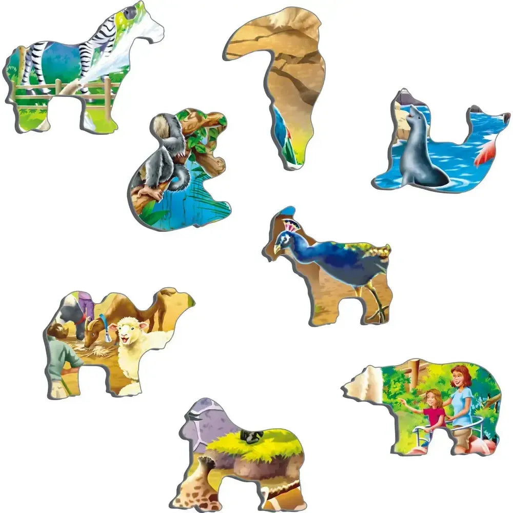Zoo Animals 48 Piece Tray Jigsaw Puzzle Larsen (ONLINE ORDER ONLY)
