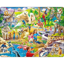 Zoo Animals 48 Piece Tray Jigsaw Puzzle Larsen (ONLINE ORDER ONLY)