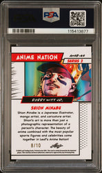 Graded 2025 Leaf Web Exclusives Bobby Witt Jr #42 Anime Nation Series 2 Pink /10 Baseball Card PSA 9 Mint (ONLINE ORDER ONLY)