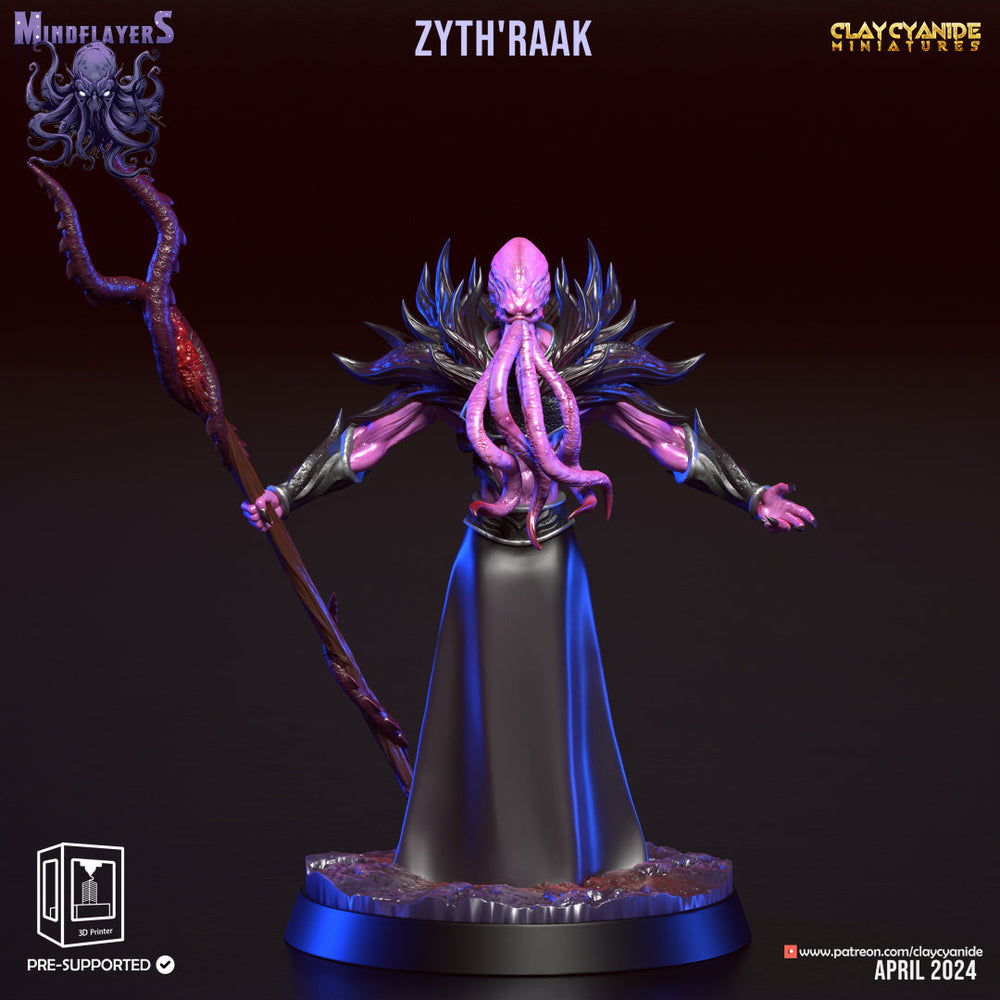 3D Printed Clay Cyanide Intellect Devourers Mind Flayers Faction 28 32 mm D&D (Online Only)