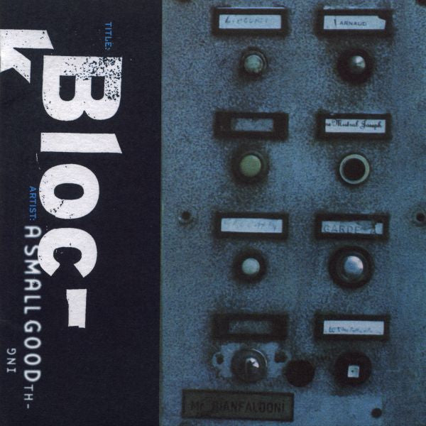 A Small Good Thing - Block [CD] (ONLINE ORDER ONLY)