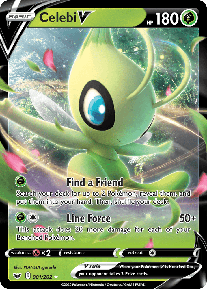 Celebi V (001/202) [Sword & Shield: Base Set] (Online Only)