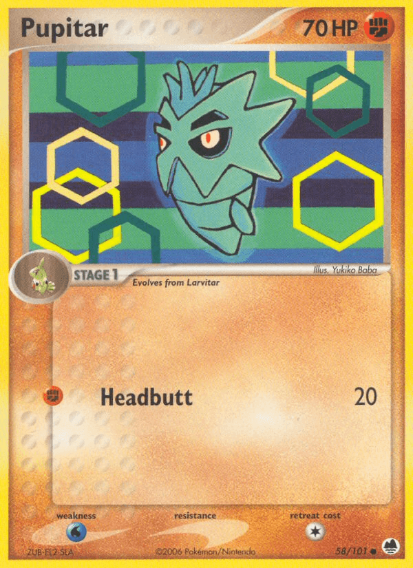 Pupitar (58/101) [EX: Dragon Frontiers] (Online Only)