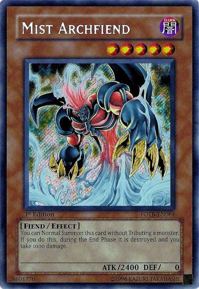Mist Archfiend [FOTB-EN064] Secret Rare (ONLINE ORDER ONLY)