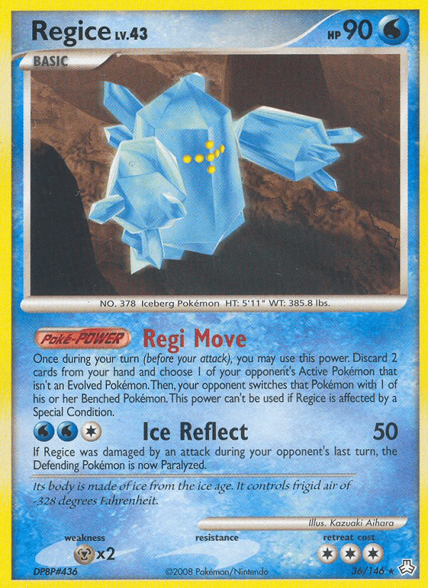 Regice (36/146) [Diamond & Pearl: Legends Awakened] (Online Only)