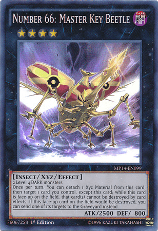 Number 66: Master Key Beetle [MP14-EN099] Super Rare (ONLINE ORDER ONLY)