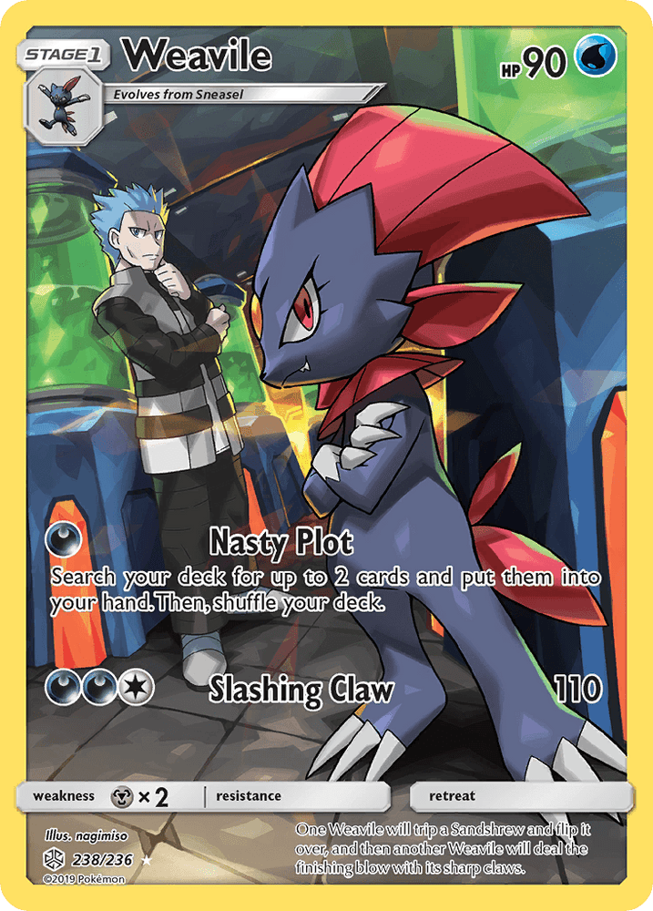Weavile (238/236) [Sun & Moon: Cosmic Eclipse] (Online Only)