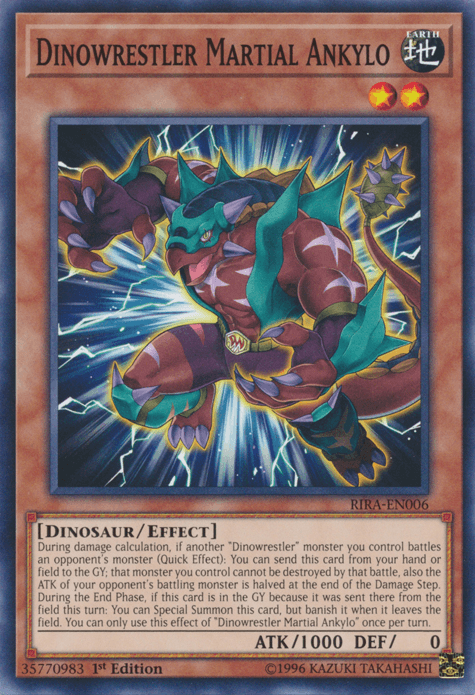 Dinowrestler Martial Ankylo [RIRA-EN006] Common (ONLINE ORDER ONLY)