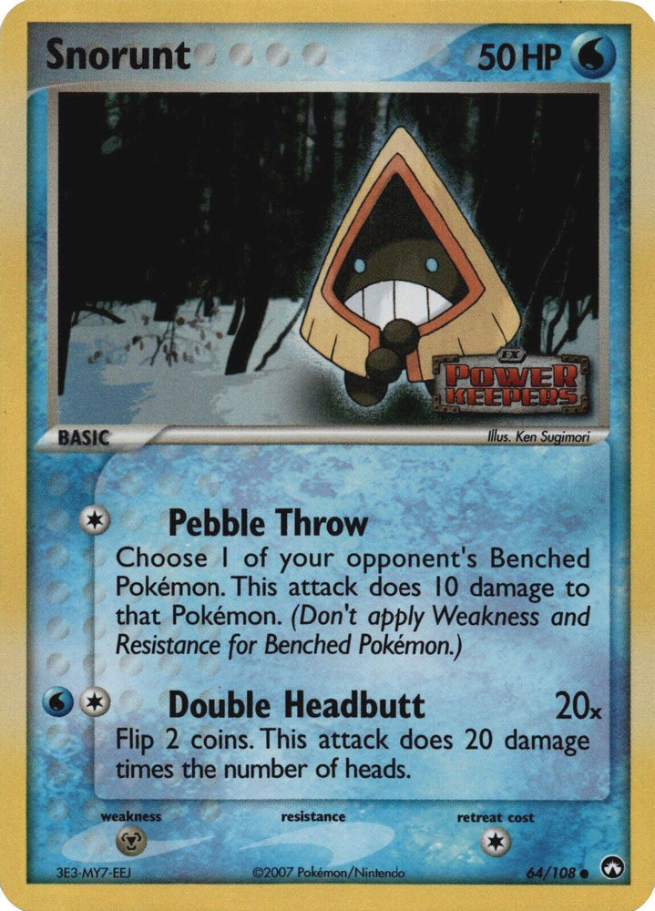 Snorunt (64/108) (Stamped) [EX: Power Keepers] (Online Only)