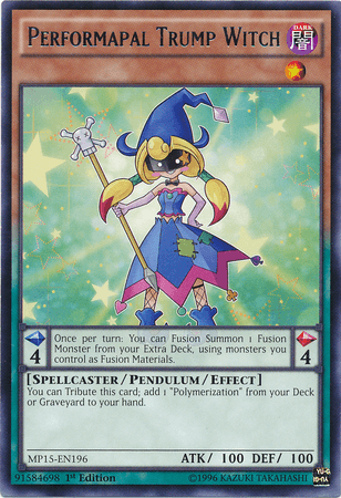 Performapal Trump Witch [MP15-EN196] Rare (ONLINE ORDER ONLY)