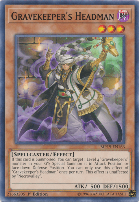 Gravekeeper's Headman [MP19-EN163] Common (ONLINE ORDER ONLY)