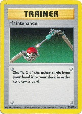 Maintenance (83/102) [Base Set Shadowless Unlimited] (Online Only)