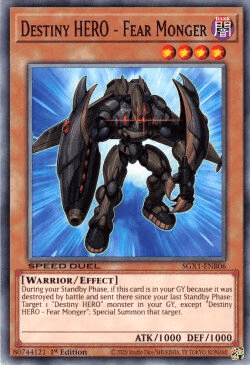 Destiny HERO - Fear Monger [SGX1-ENB06] Common (ONLINE ORDER ONLY)