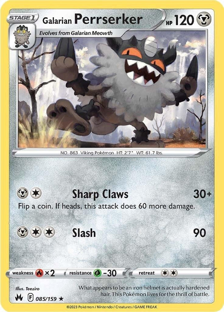 Galarian Perrserker (085/159) [Sword & Shield: Crown Zenith] (Online Only)