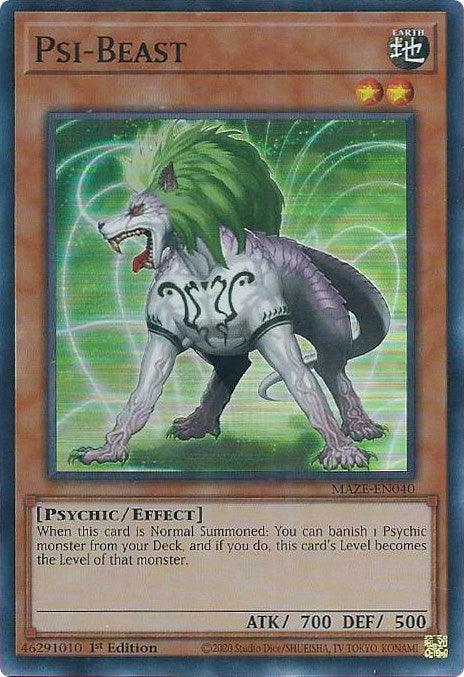 Psi-Beast [MAZE-EN040] Super Rare (ONLINE ORDER ONLY)