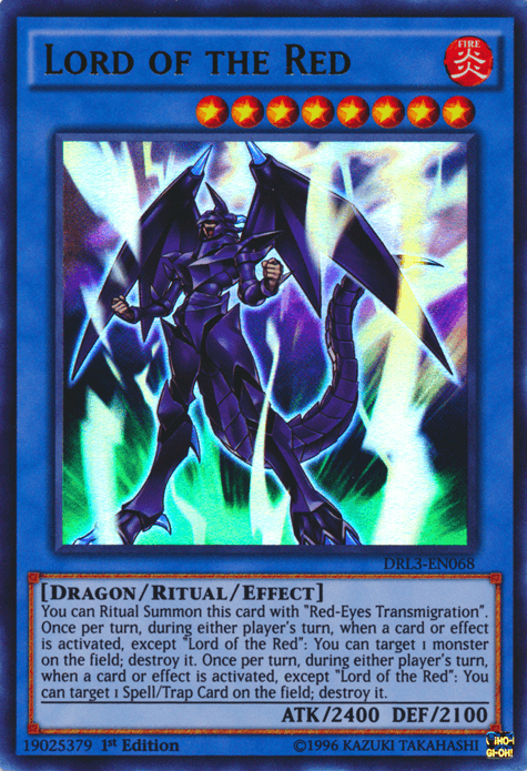Lord of the Red [DRL3-EN068] Ultra Rare (ONLINE ORDER ONLY)