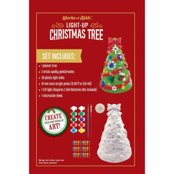 Christmas Tree - 10" Light-Up Plaster Paint Kit