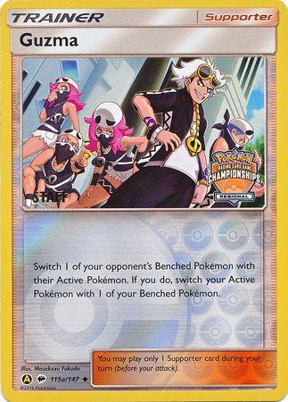 Guzma (115a/147) (Regional Championship Promo Staff) [Sun & Moon: Burning Shadows] (Online Only)