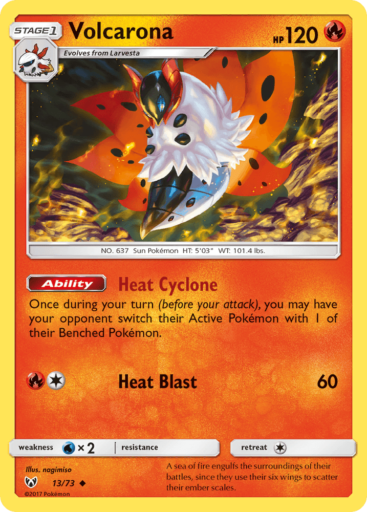 Volcarona (13/73) [Sun & Moon: Shining Legends] (Online Only)