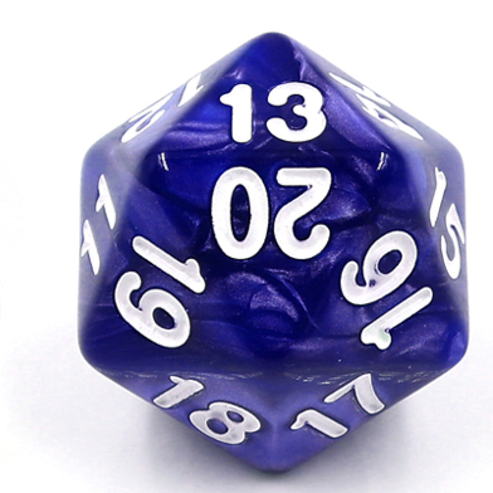 Pearl Blue Countdown/Spindown d20 22mm (Online Only)