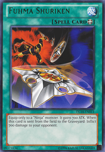 Fuhma Shuriken (Green) [DL14-EN011] Rare (ONLINE ORDER ONLY)