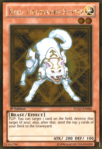Ryko, Lightsworn Hunter [PGLD-EN086] Gold Rare (ONLINE ORDER ONLY)