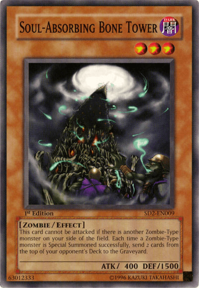 Soul-Absorbing Bone Tower [SD2-EN009] Common (ONLINE ORDER ONLY)