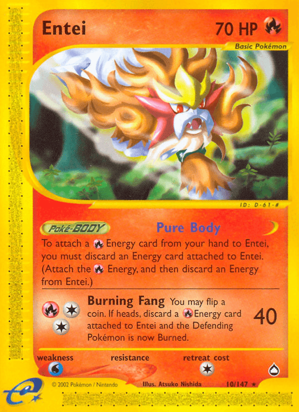 Entei (10/147) [Aquapolis] (Online Only)