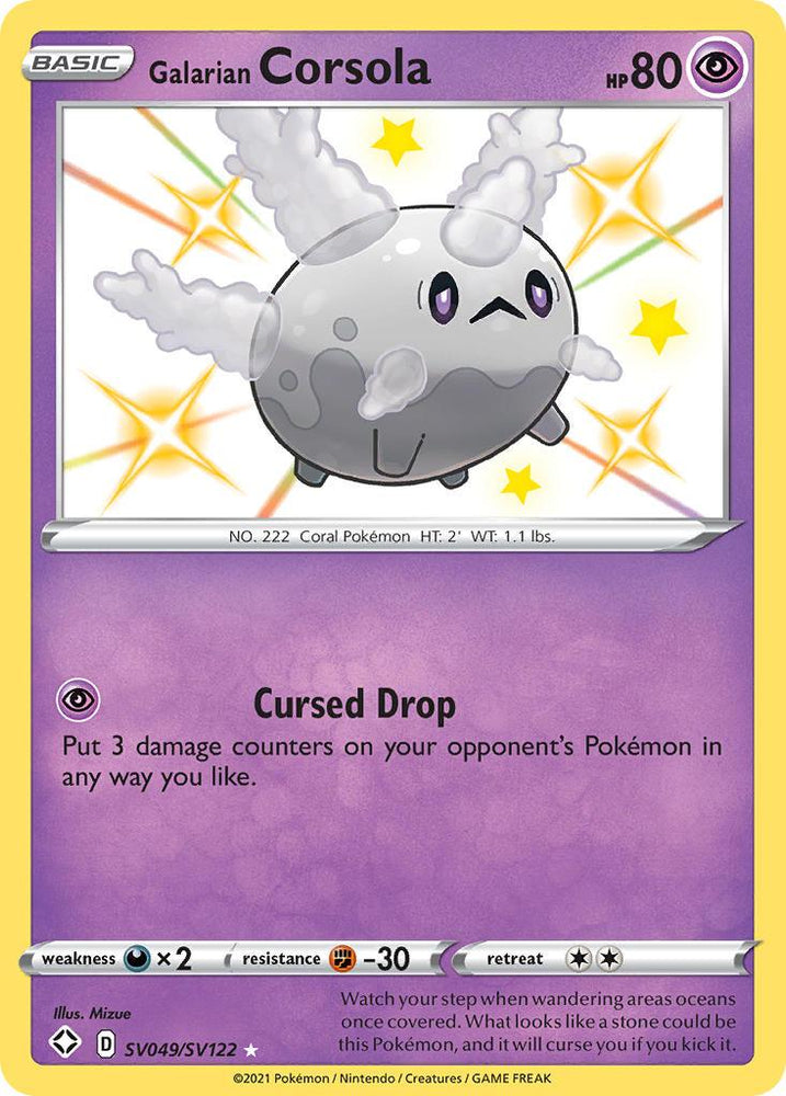 Galarian Corsola (SV049/SV122) [Sword & Shield: Shining Fates] (Online Only)