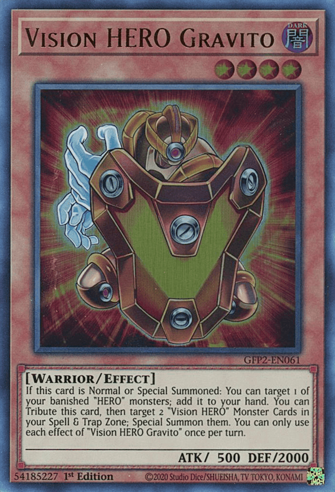 Vision HERO Gravito [GFP2-EN061] Ultra Rare (ONLINE ORDER ONLY)