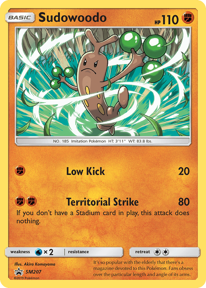 Sudowoodo (SM207) [Sun & Moon: Black Star Promos] (Online Only)