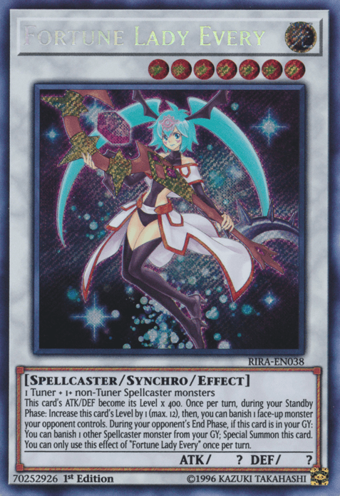 Fortune Lady Every [RIRA-EN038] Secret Rare (ONLINE ORDER ONLY)