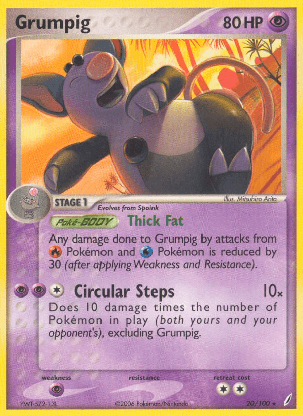 Grumpig (20/100) [EX: Crystal Guardians] (Online Only)