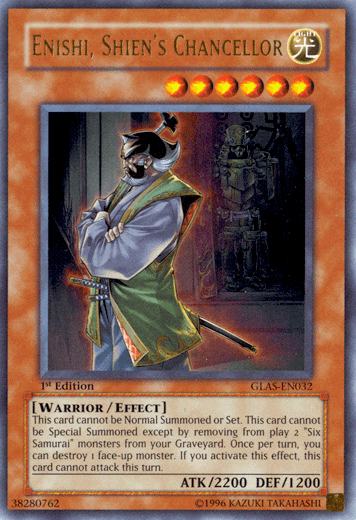 Enishi, Shien's Chancellor [GLAS-EN032] Ultra Rare (ONLINE ORDER ONLY)