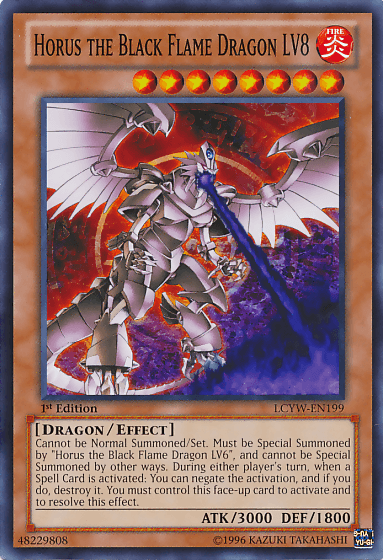 Horus the Black Flame Dragon LV8 [LCYW-EN199] Common (ONLINE ORDER ONLY)