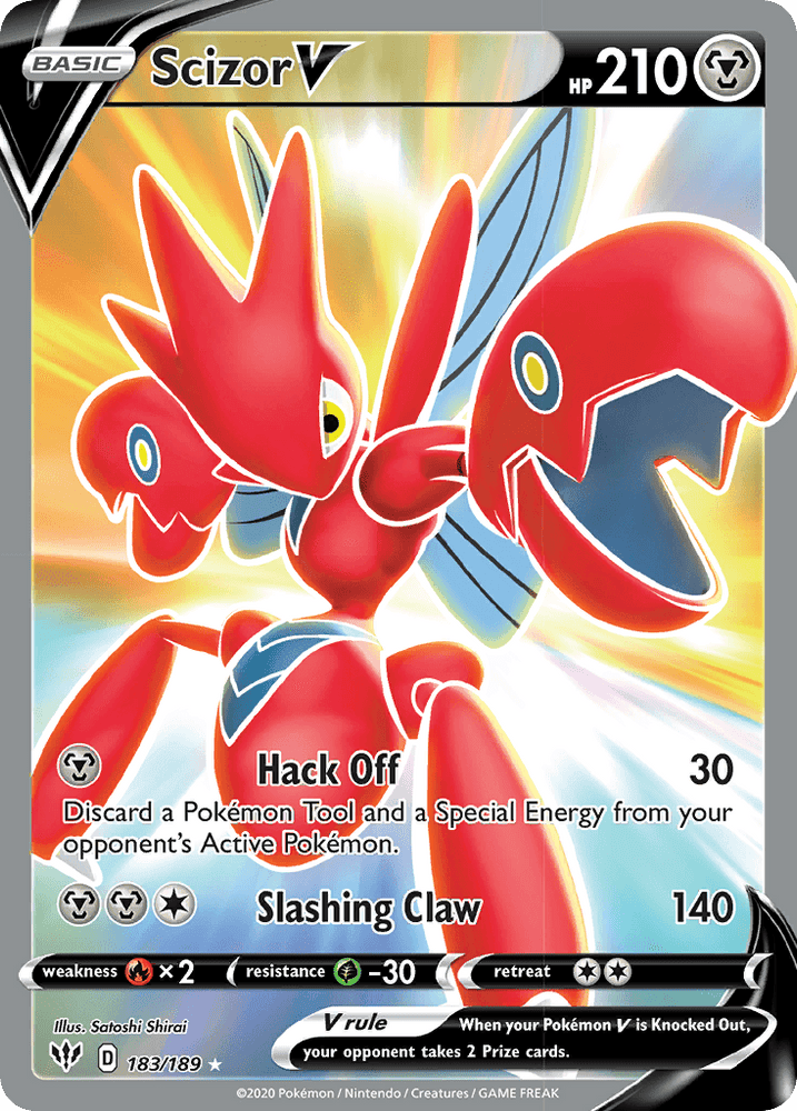 Scizor V (183/189) [Sword & Shield: Darkness Ablaze] (Online Only)