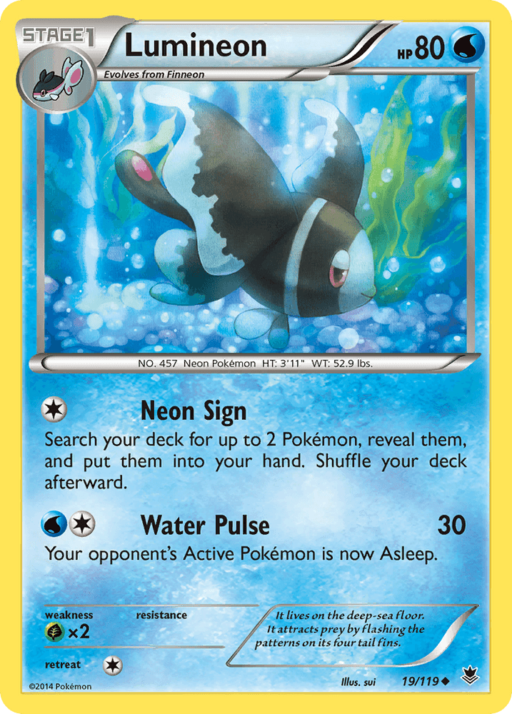 Lumineon (19/119) [XY: Phantom Forces] (Online Only)