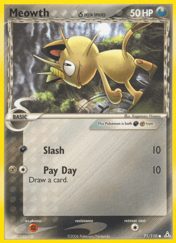 Meowth (71/110) (Delta Species) [EX: Holon Phantoms] (Online Only)