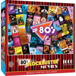 Blockbusters - 80's Movies 1000 Piece Jigsaw Puzzle