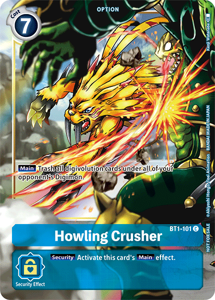 Howling Crusher [BT1-101] (Dash Pack) [Release Special Booster Ver.1.5 Promos] (ONLINE ORDER ONLY)