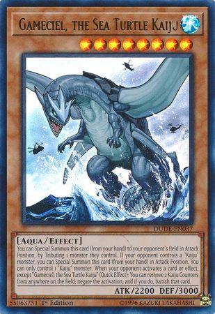 Gameciel, the Sea Turtle Kaiju [DUDE-EN037] Ultra Rare (ONLINE ORDER ONLY)