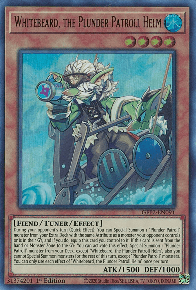 Whitebeard, the Plunder Patroll Helm [GFP2-EN091] Ultra Rare (ONLINE ORDER ONLY)