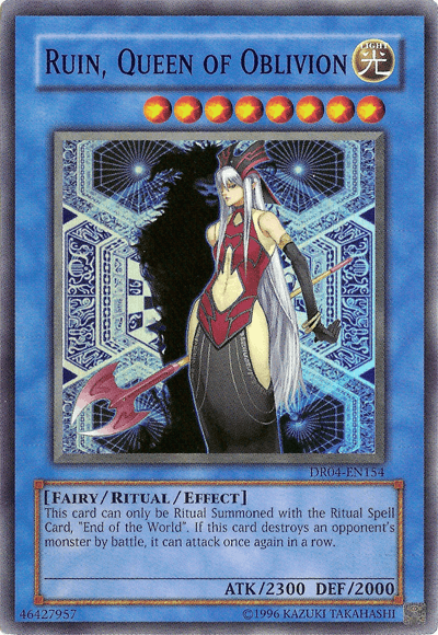 Ruin, Queen of Oblivion [DR04-EN154] Super Rare (ONLINE ORDER ONLY)